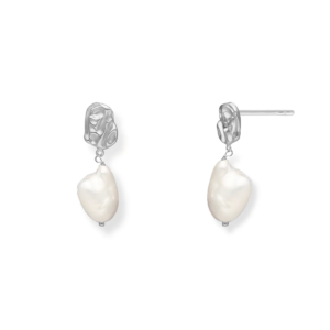 Kolczyki z perłą niesymetryczną