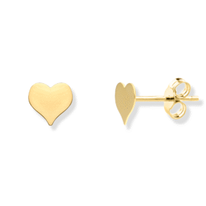 Kolczyki serduszka płaskie małe