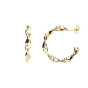 Kolczyki okrągłe zawijane