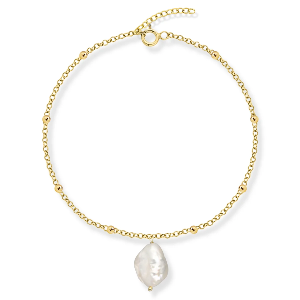Bransoletka z perłą niesymetryczną
