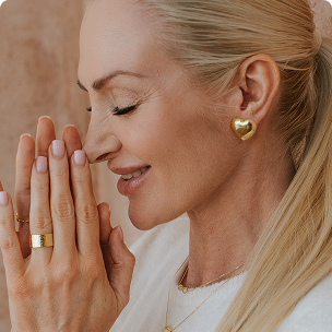 Kolczyki serduszka wypukłe duże