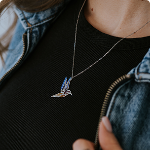 Naszyjnik koliber tytan duży