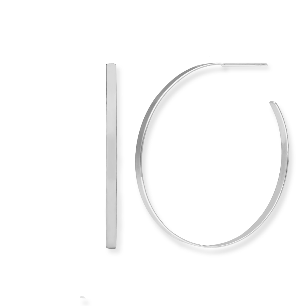 Kolczyki srebrne duże koła