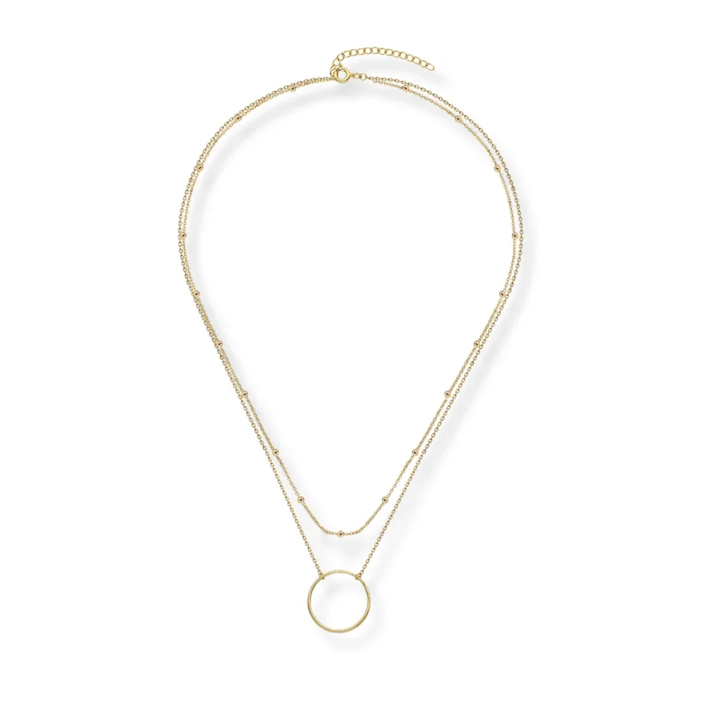 Naszyjnik pozłacany podwójny