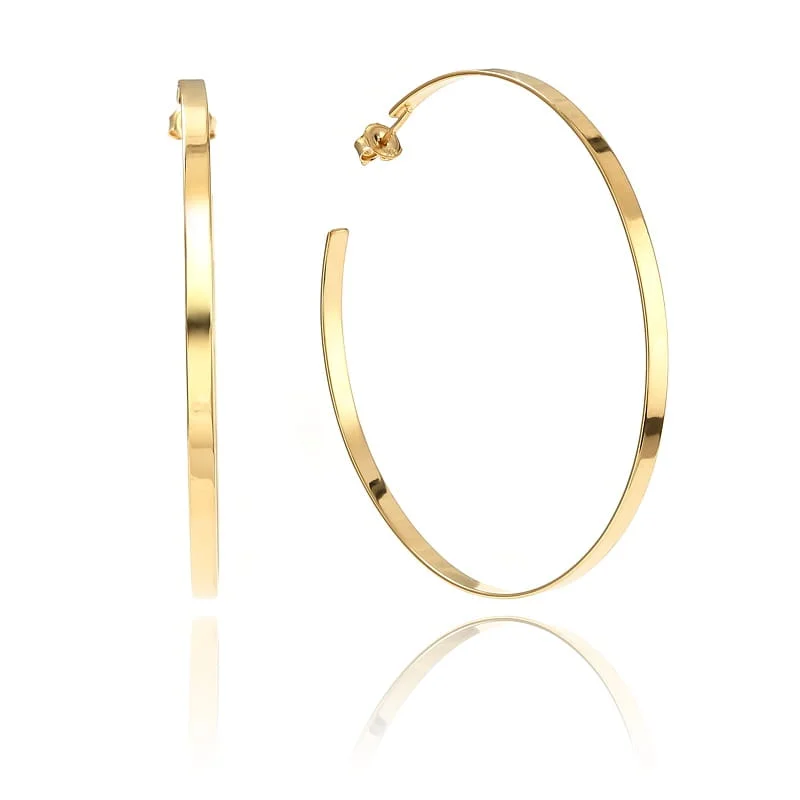 Kolczyki pozłacane duże koła